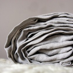 Drap-housse en chanvre naturel confectionné en France
