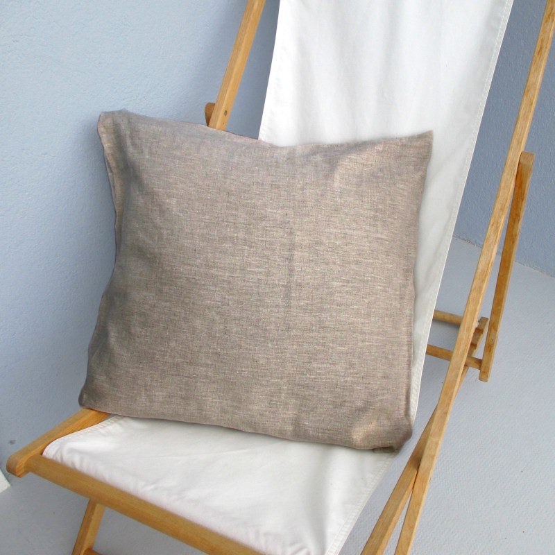 Taie d'oreiller en chanvre naturel