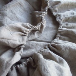 Drap-housse en pur chanvre naturel avec élastique