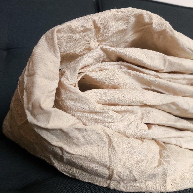 Drap en métis de lin écru