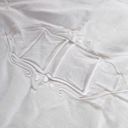 Drap blanc en métis 215 x...