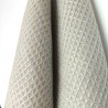 Essuie-main en lin nid d'abeille beige