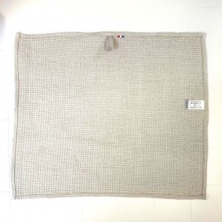 Essuie-main en lin nid d'abeille naturel