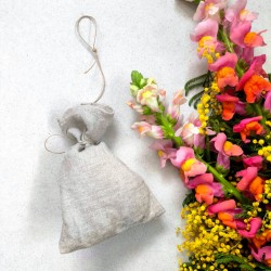 Sac de germination en tissu de lin naturel