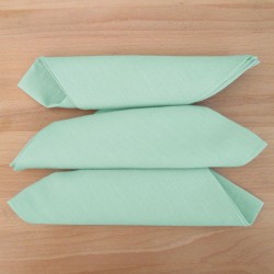 Serviette de table en pur lin vert sauge