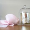 Serviette de table en pur lin rose clair