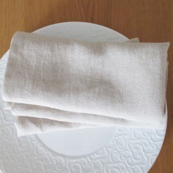 Serviette de table en pur lin naturel made in france