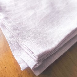 Essuie-main en lin rose Made in France