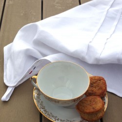 Serviette fine blanche made in France