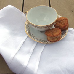 Serviette plissé 3 plis blanche made in France