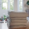 Drap plat chanvre naturel beige naturel sans teinture confectionné en France