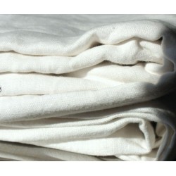 Tissu 100 % chanvre blanc