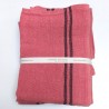 Torchon de cuisine Charvet Editions couleur rose en pur lin épais