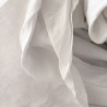 Drap blanc en lin blanc ancien