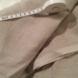 Coupons de tissu 100 % lin naturel grège lavé