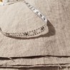 Coupons de tissu 100 % lin naturel grège lavé brut