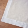 Tapis de salle de bains en lin clair