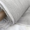 Tissu nid d’abeille 100 % lin naturel 140 cm vendu au mètre