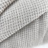 Tissu pur lin nid d'abeille naturel made in Europe