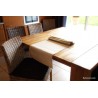 Chemin de table en chanvre naturel