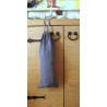 Sac à pain en pur lin bleu jeans
