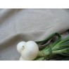 Tablier adulte réglable en pur lin naturel brut