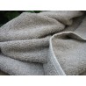 Serviette éponge en lin naturel beige