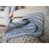 Serviette de table en pur lin Zèbre gris