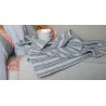 Serviette de table en pur lin Zèbre gris